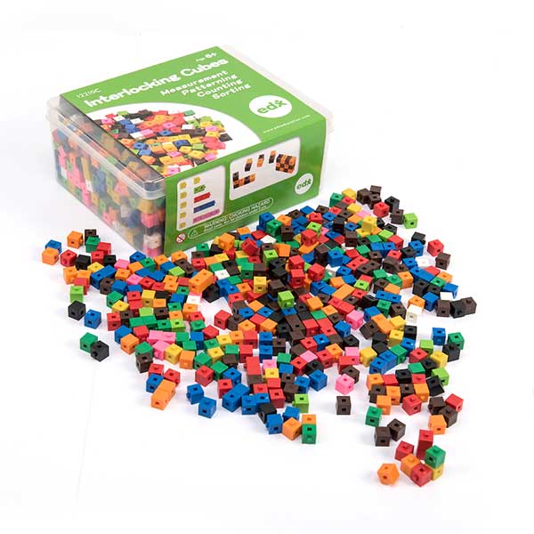 Plastic Interlocking Colour Cubes 1000pk IMS Ltd